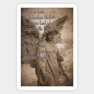 Guardian Angel Prayer Sticker